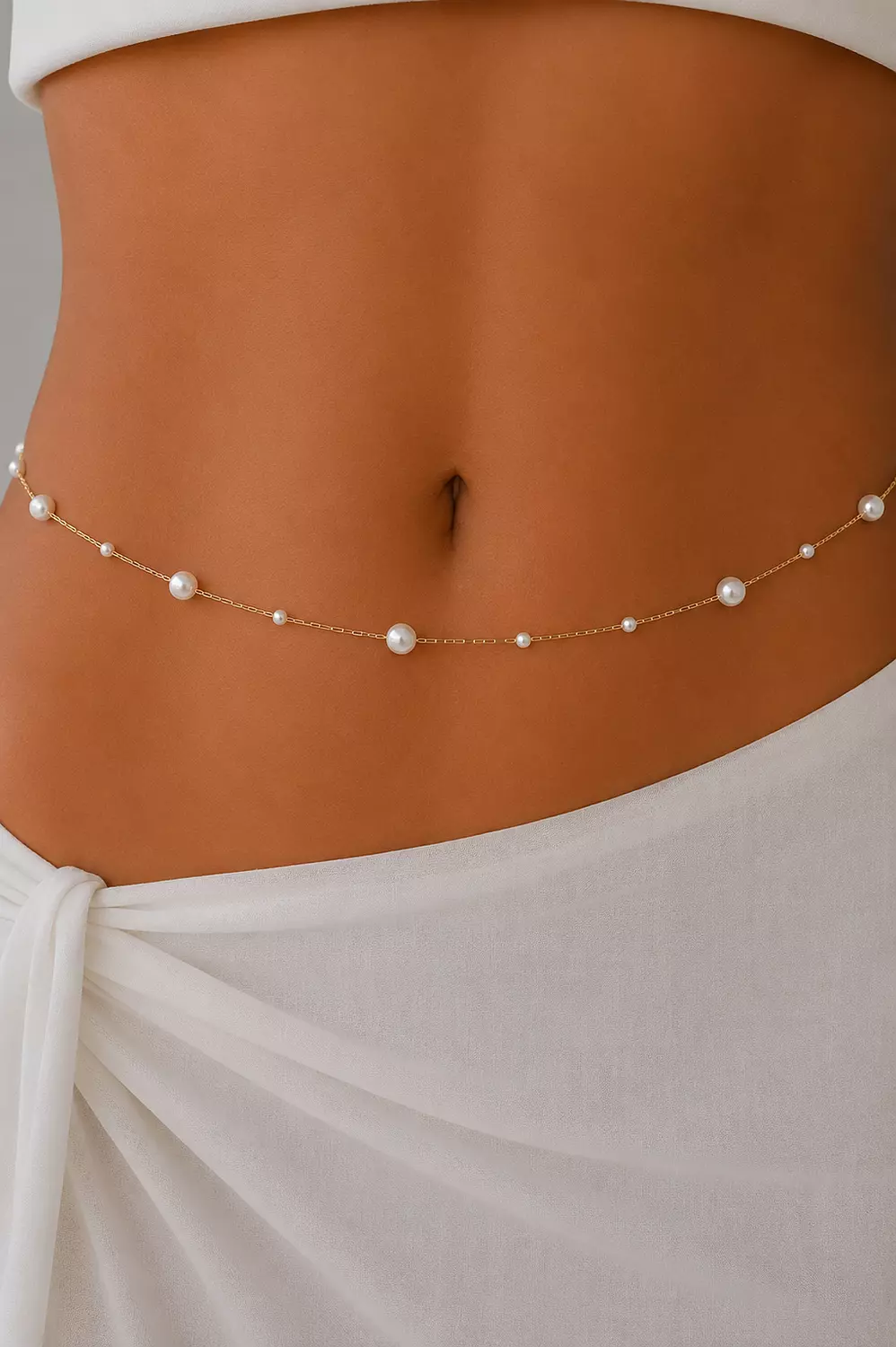 Pearls Belly Chain image