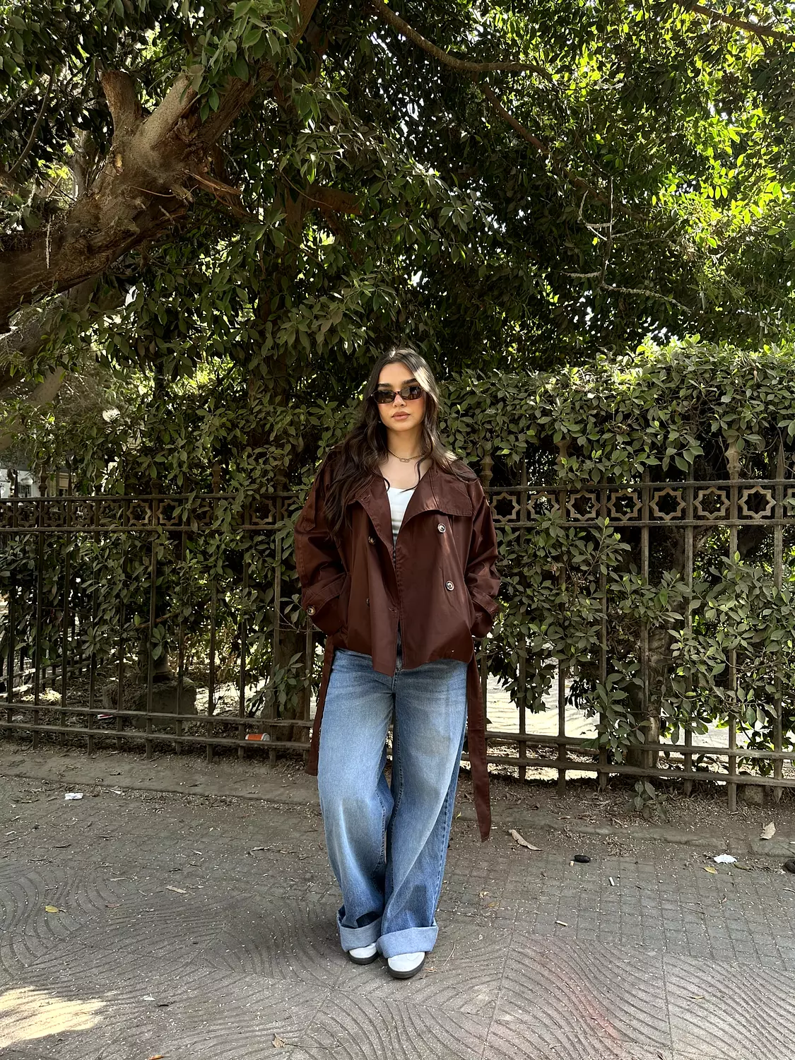 Cropped Trench Coat 42