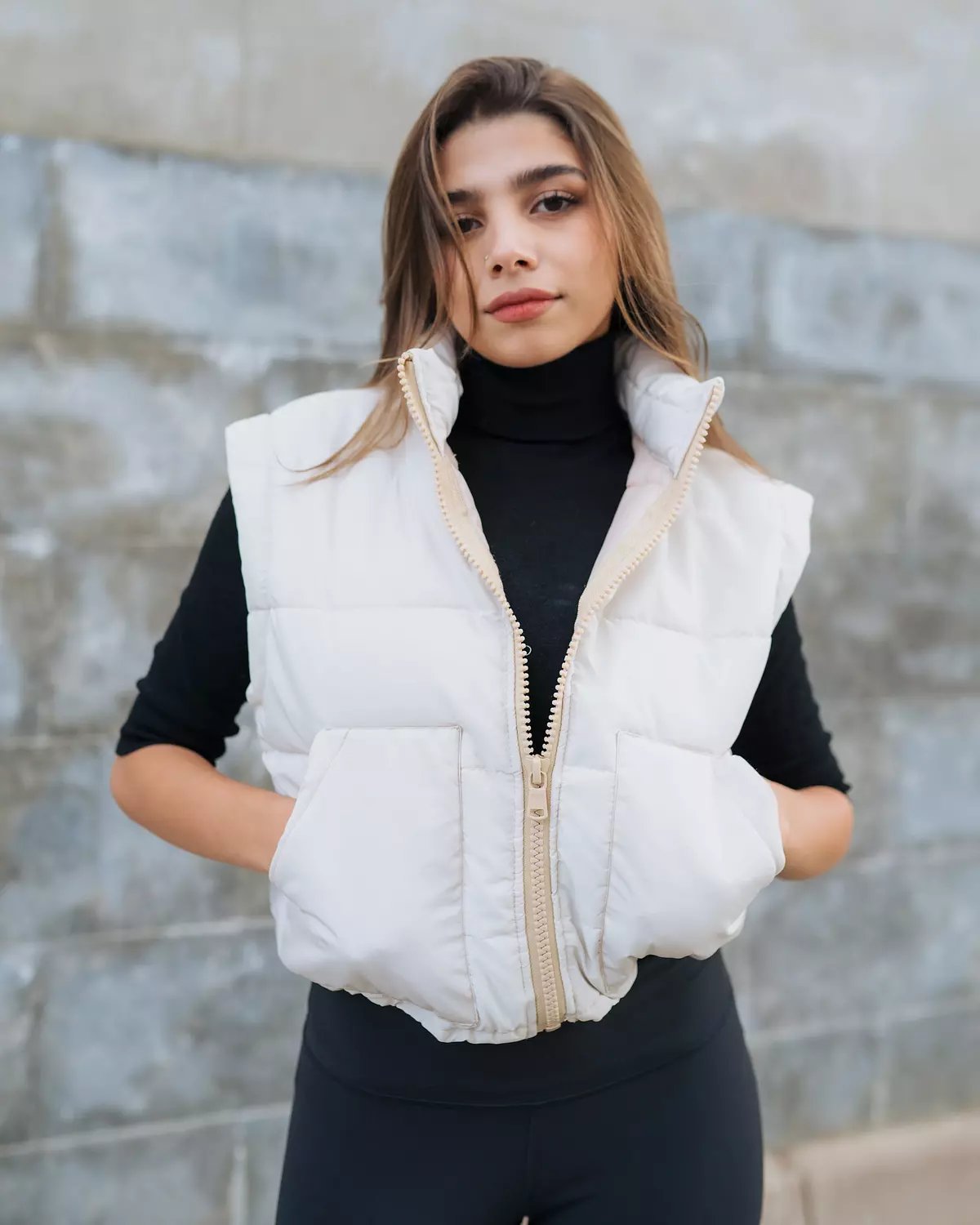 2in1 Jacket/vest - Creamy 3