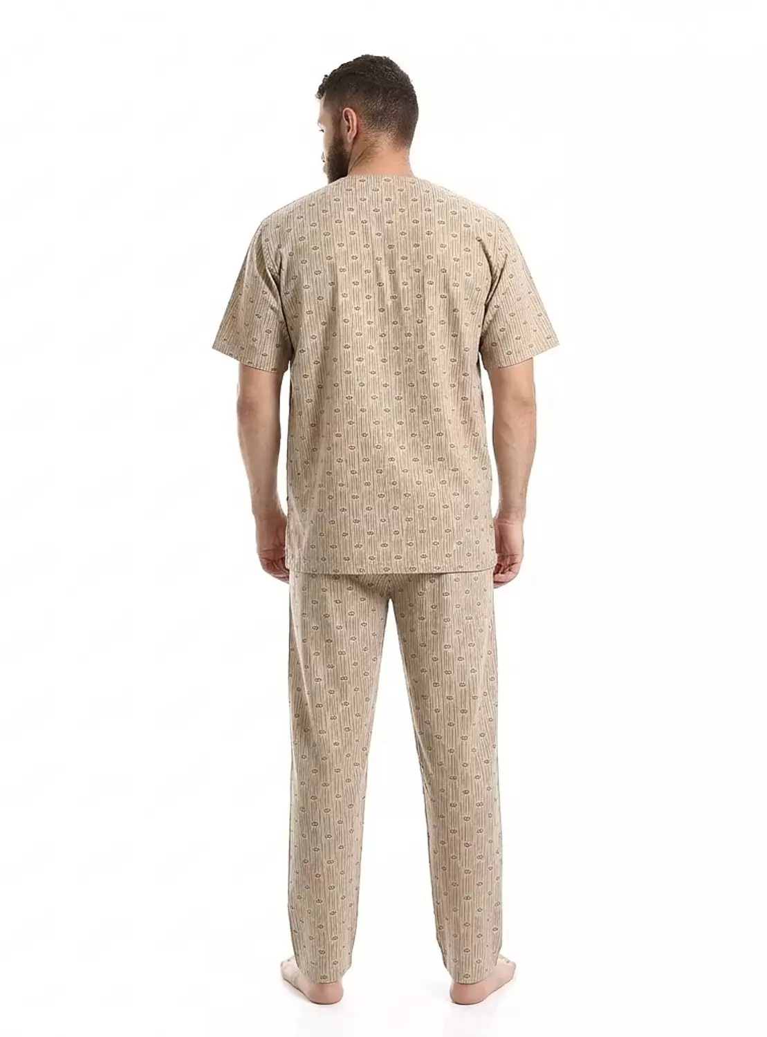 بيجاما رجالي مطبوعه كلاسيك - 2286- كافيه 3