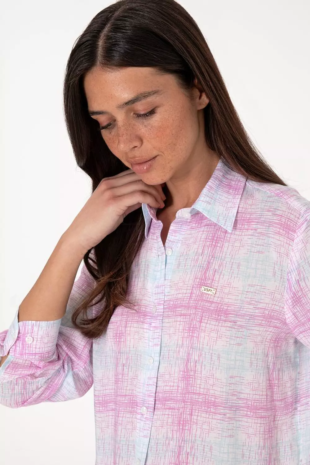 Women's Purple Long Sleeve Shirt 3