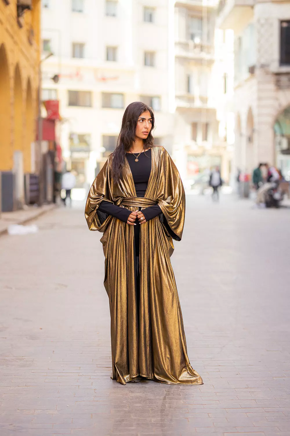 Gold butterfly keftan  image