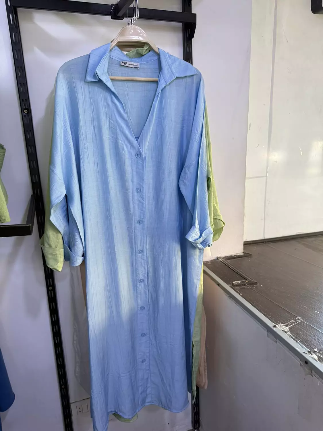 Relaxed-Fit V-Neck Shirt Dress 2