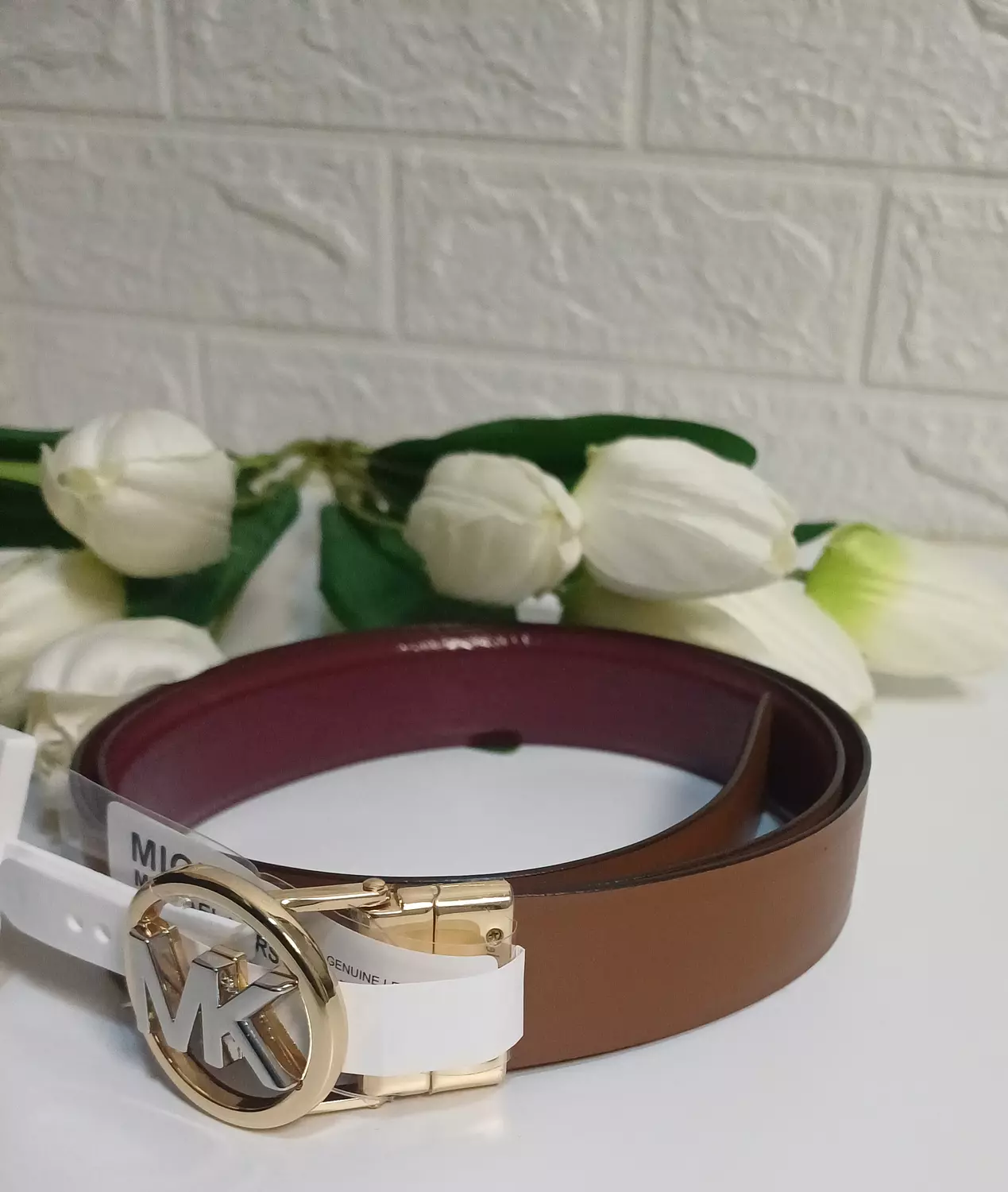 Michael kors Logo Buckle Belt hover image