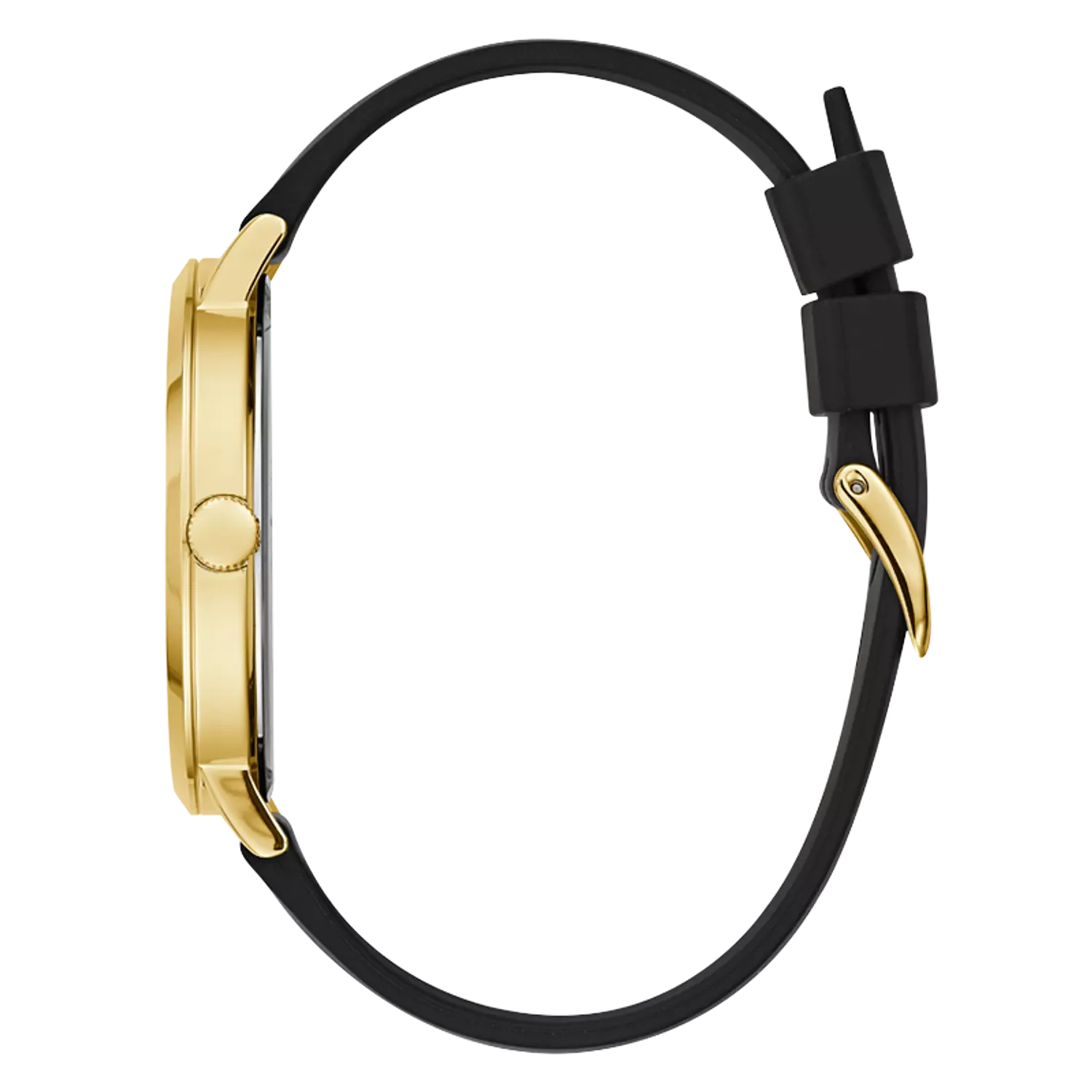 GUESS W1161G1 Men's  Watch Gold Tone Silicone Strap 2