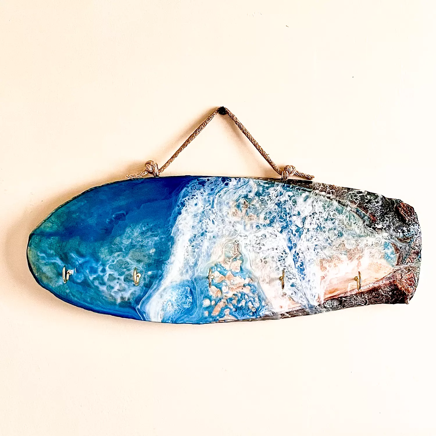 Tree log Key Holder 2