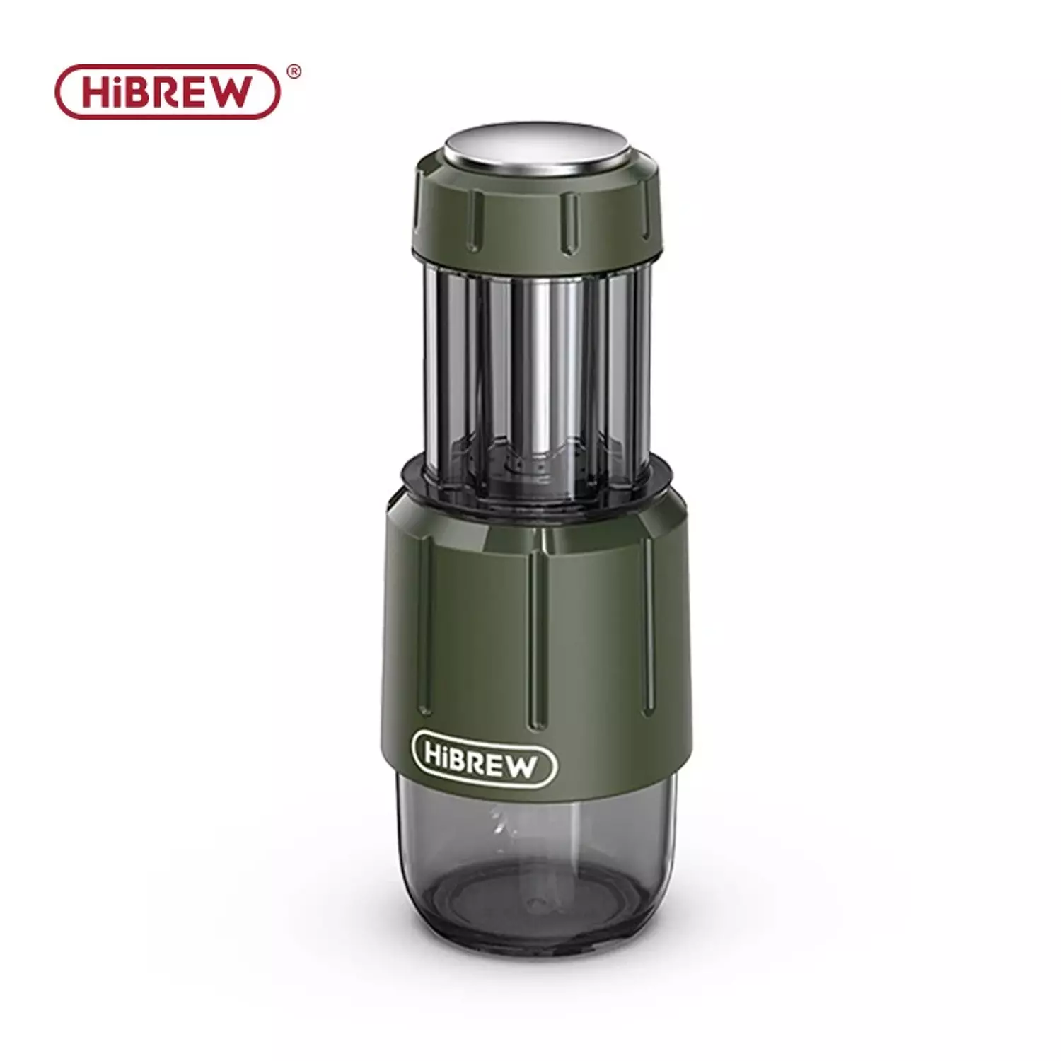 HiBREW H4D 2 in 1 Portable Manual Espresso Maker, Hot & Cold Brew, for Capsule & Ground Coffee, Hand Press Brewer 6