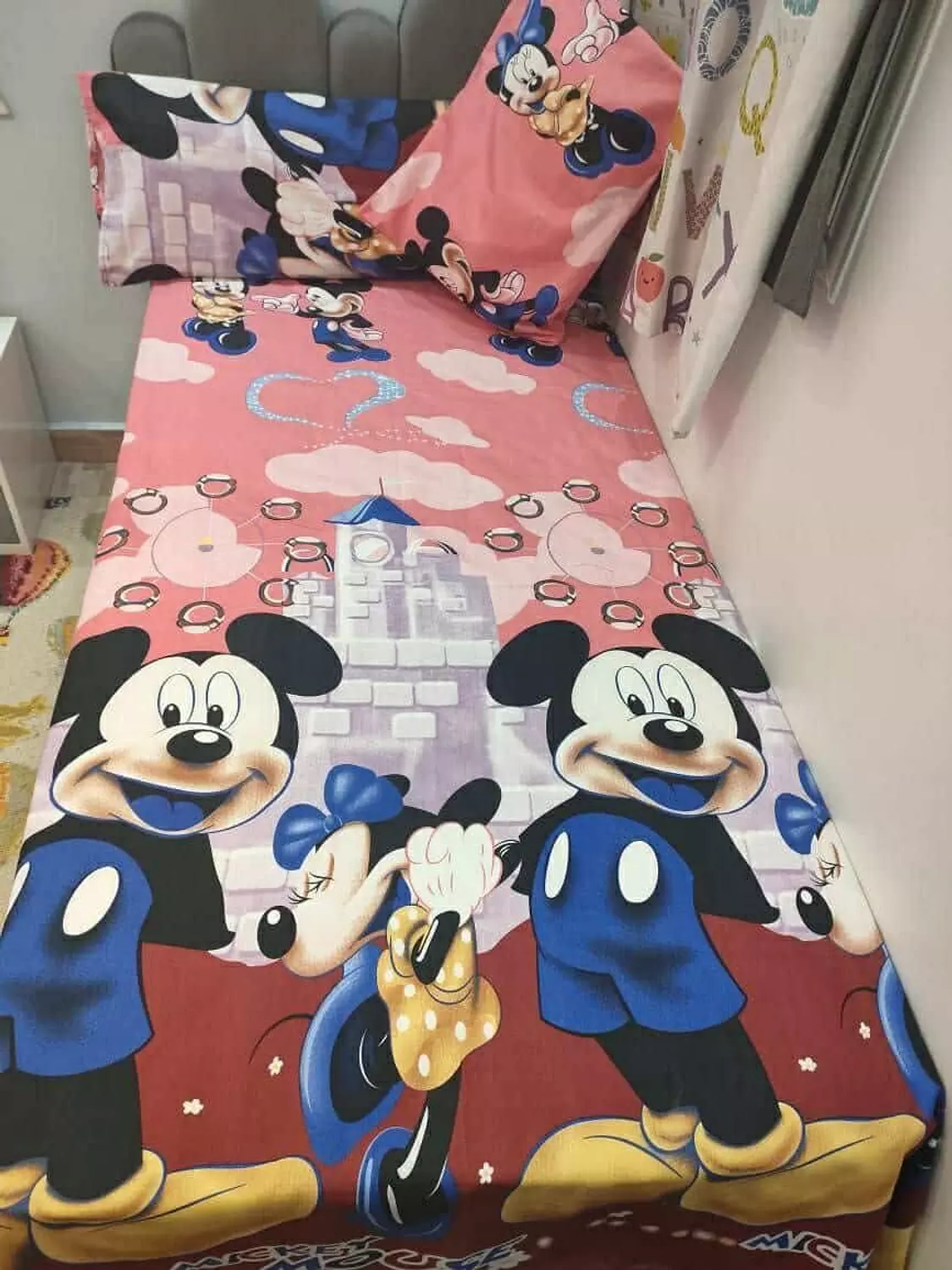 Mickey blue children's bedding set hover image