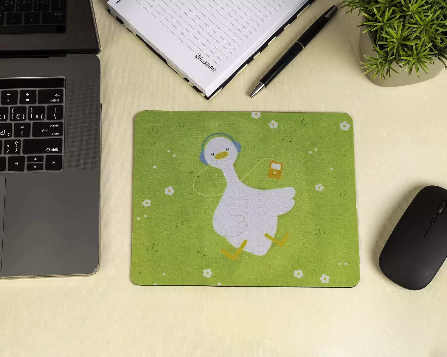 white duck mouse pad image