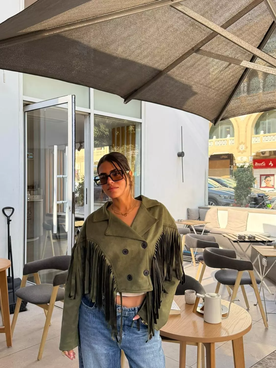 Fringed suede winter jacket  4