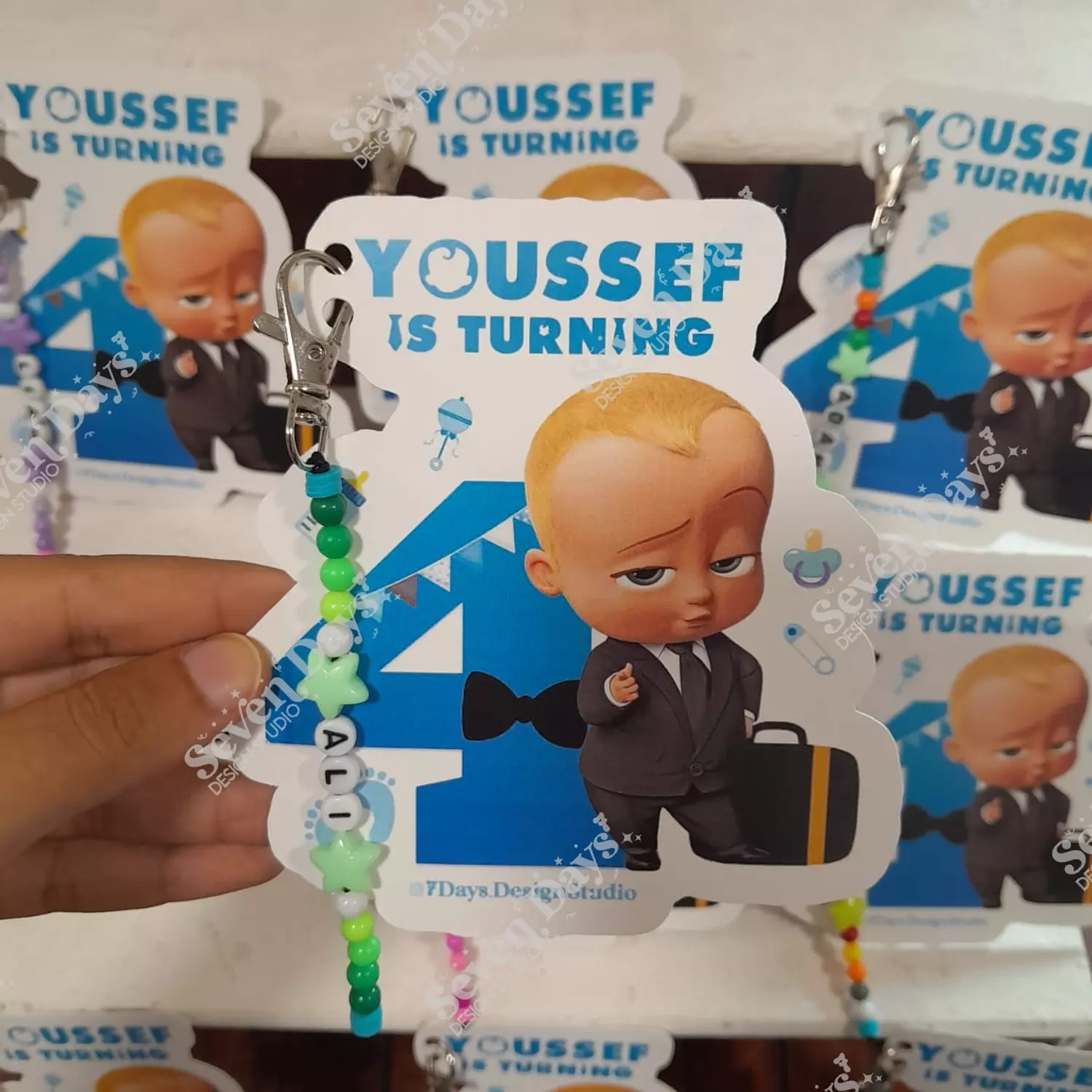 Boss Baby Chain Card