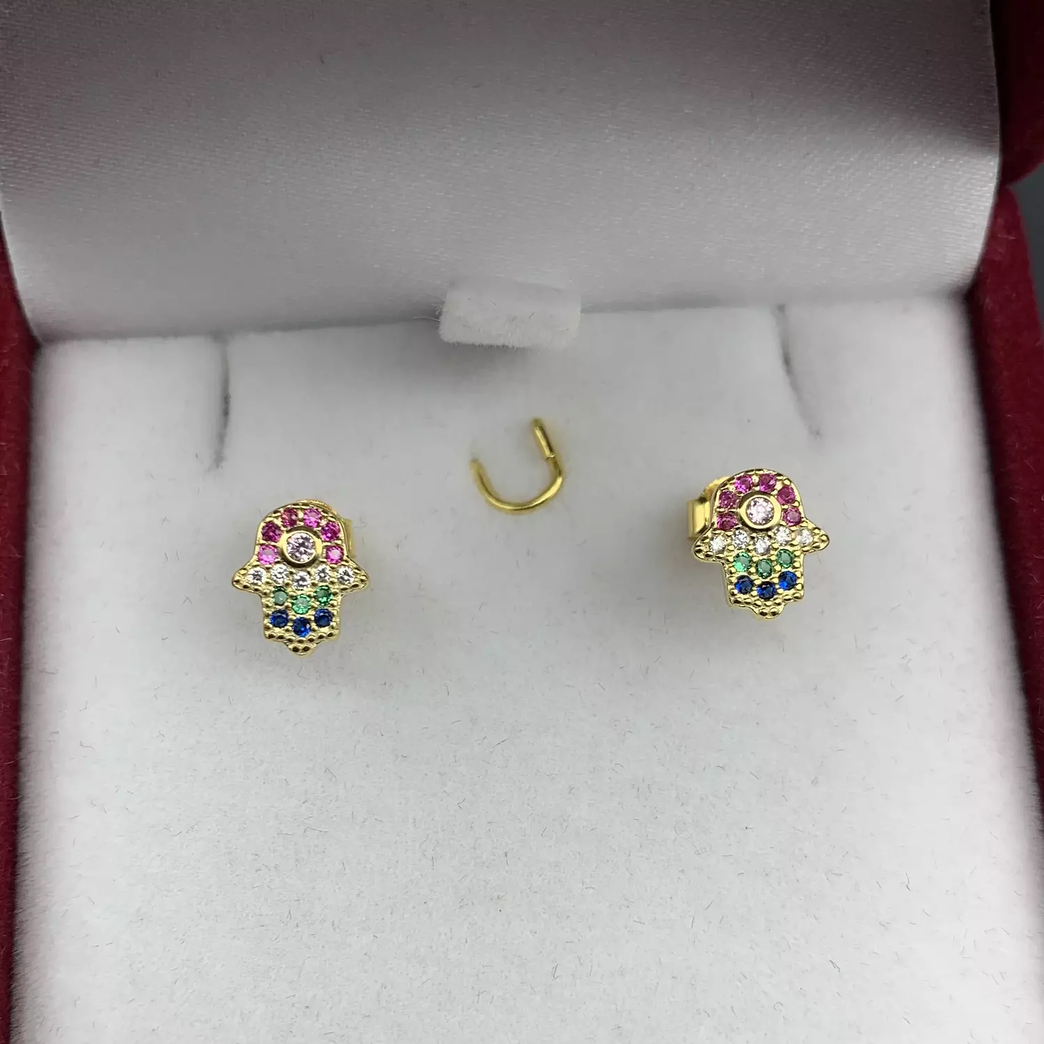 Palm of hand earring image