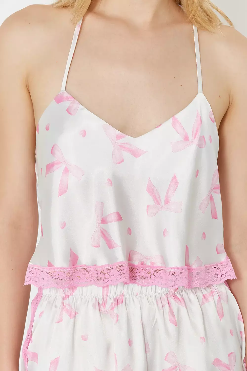 Little Bow Satin Pajama  2