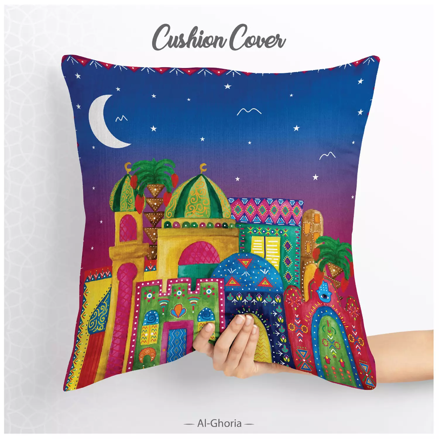 Nubian Houses Cushion Cover  image