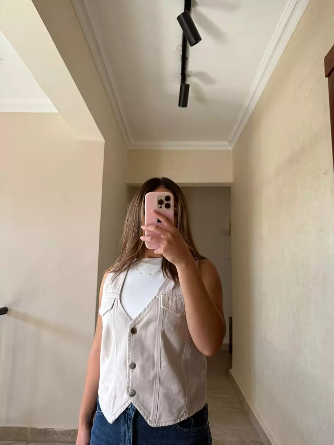 Cropped Gabardine Vest image