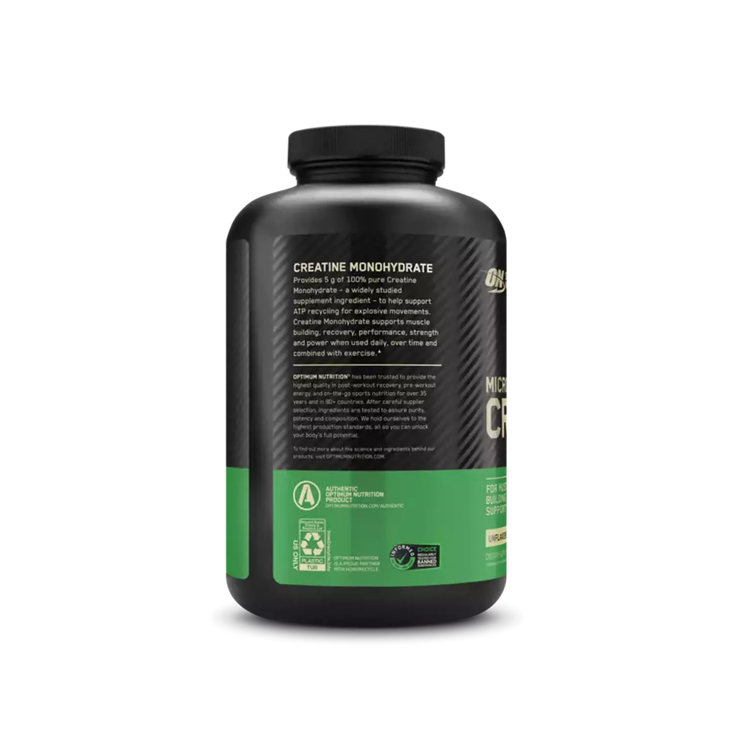 Optimum Nutrition Creatine Micronized – 600g – 120Serv hover image