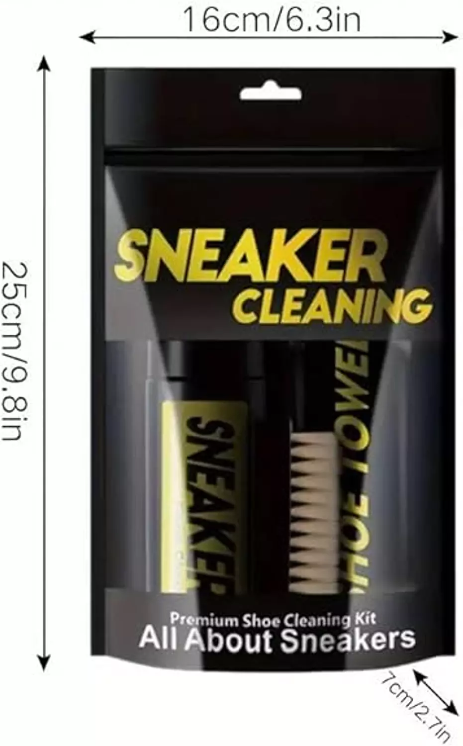 Generic Sneaker Cleaning Kit - Cleaning Brush, Foam, Wipes - Universal Kit for Sneakers & Cochi 1