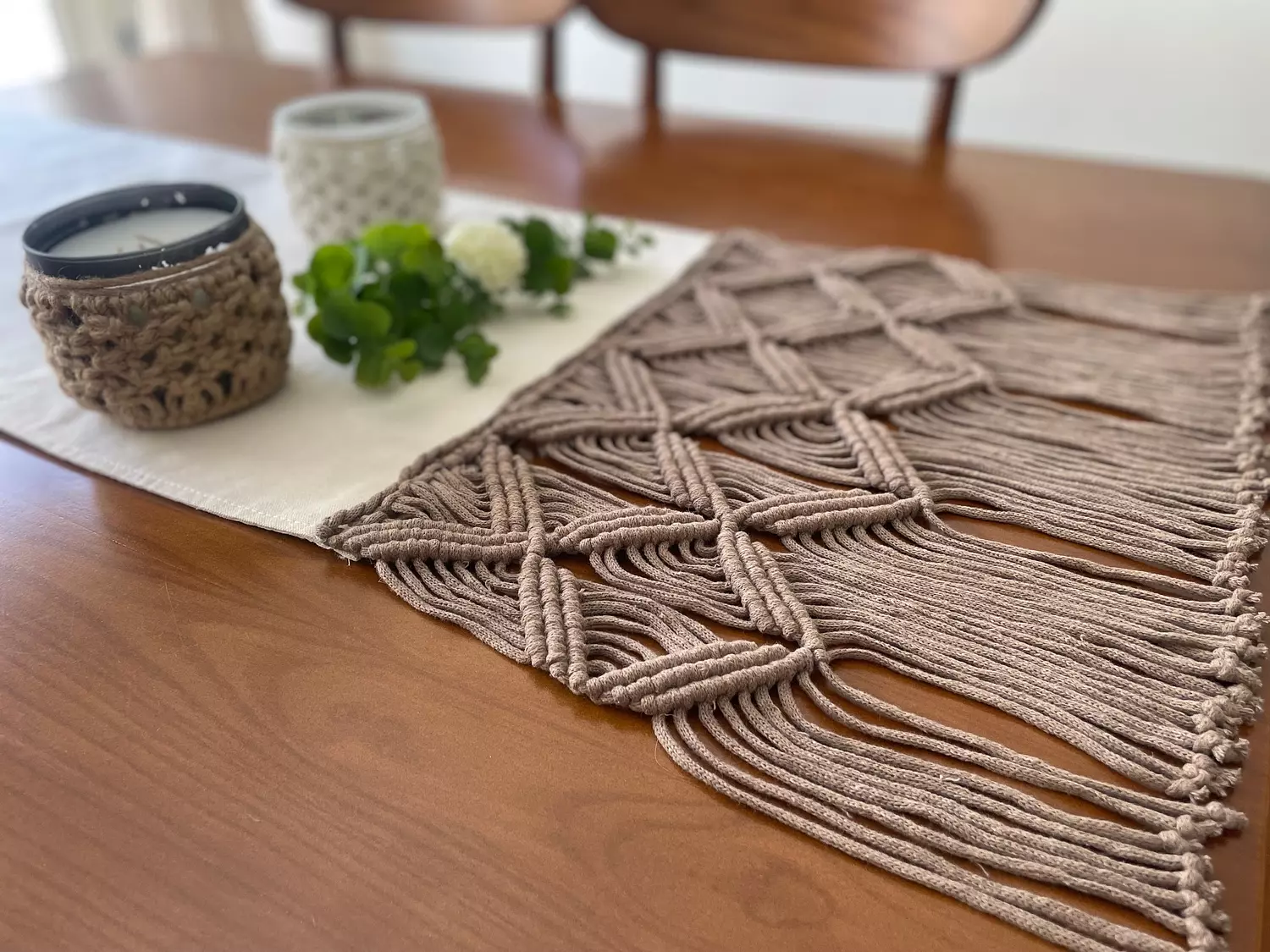 Cotton Macrame Butterfly Runner   2