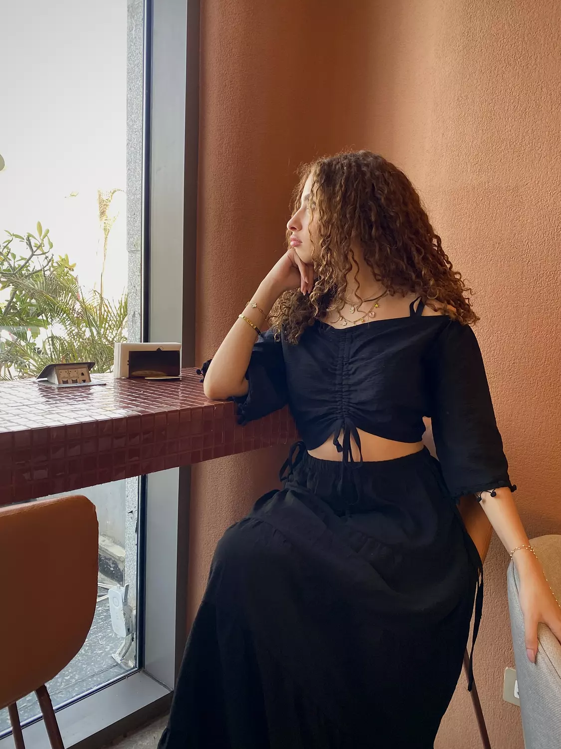 Linen Summer Off-shoulder Set 3