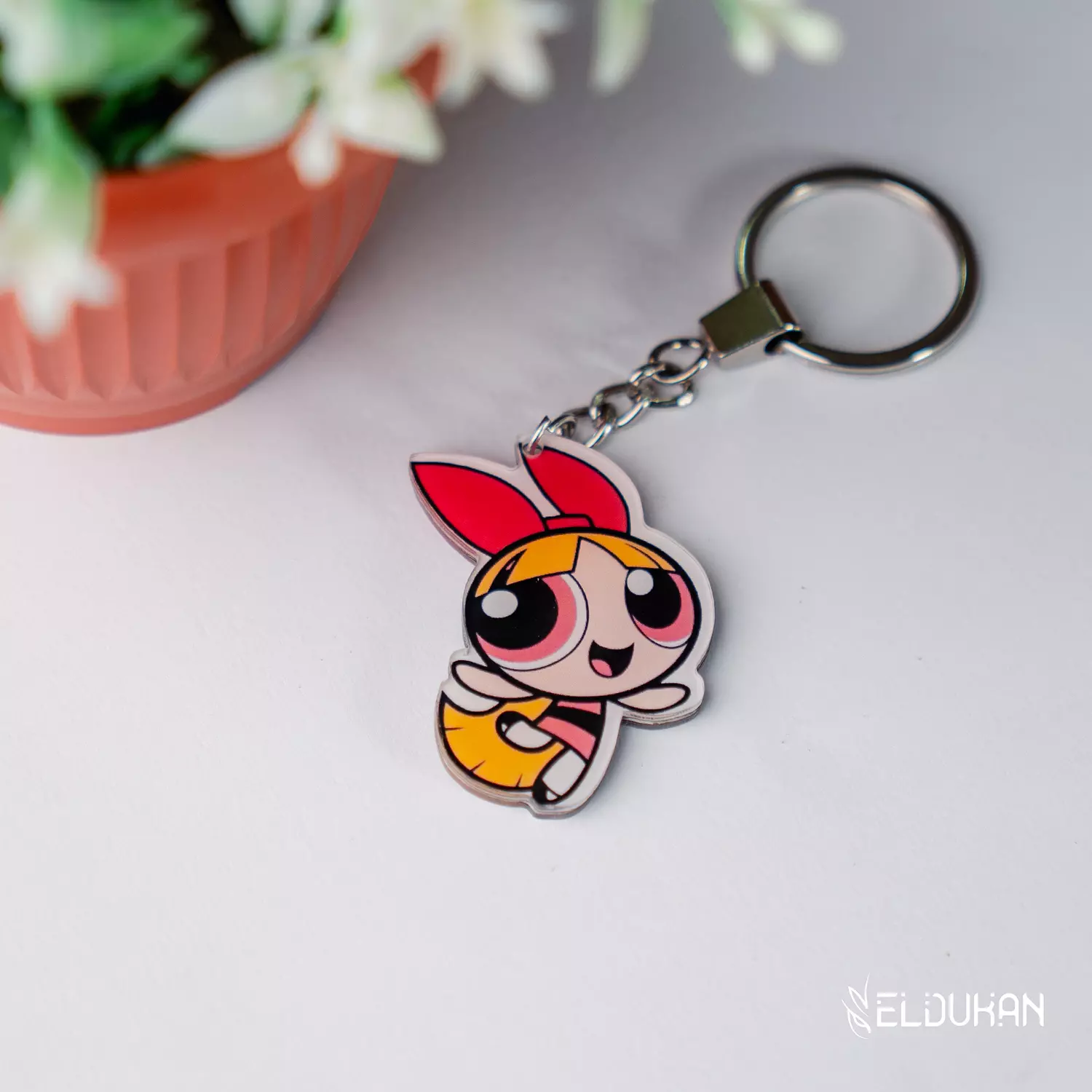 Blossom acrylic keychain image