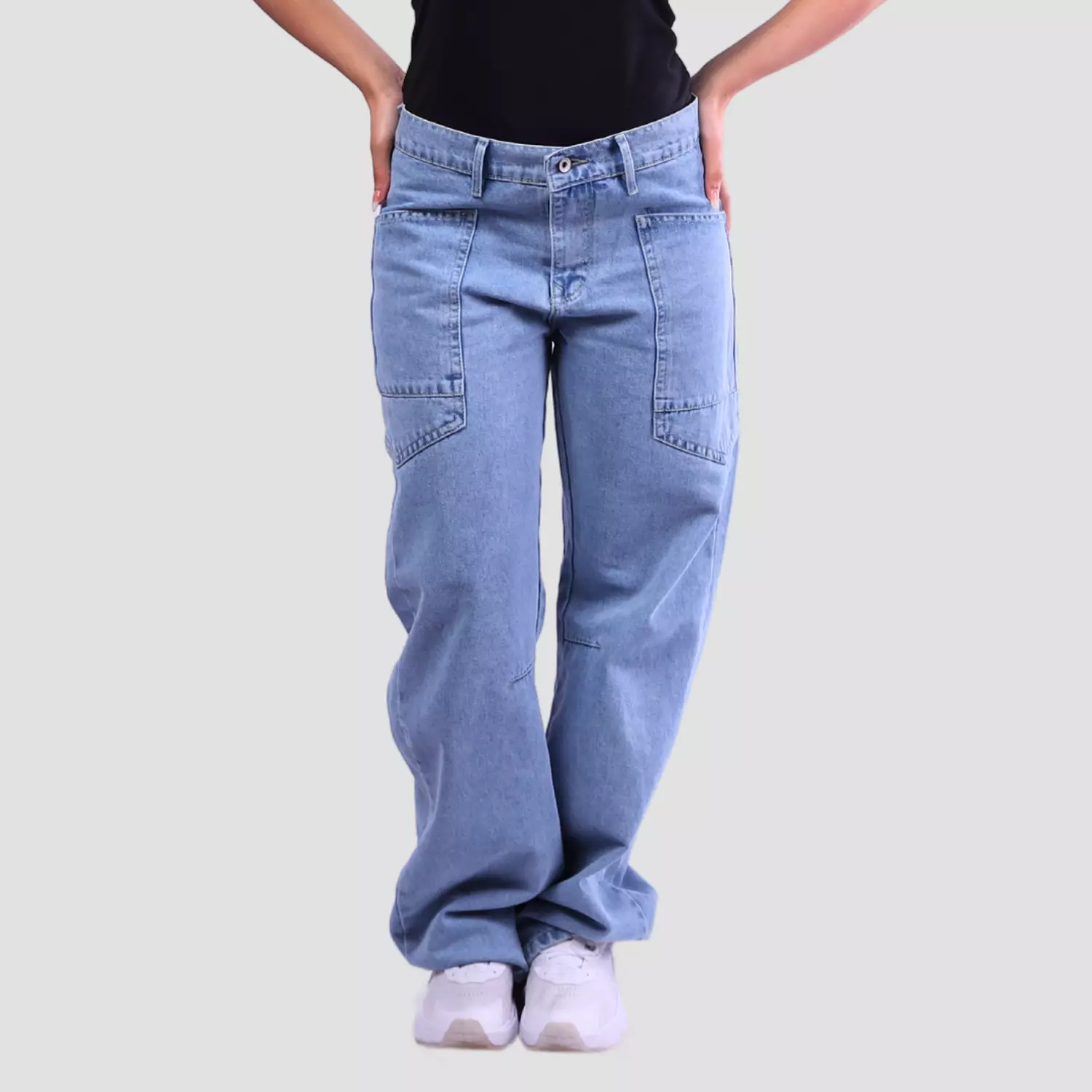 5035 Light Blue Wide Leg Jeans hover image