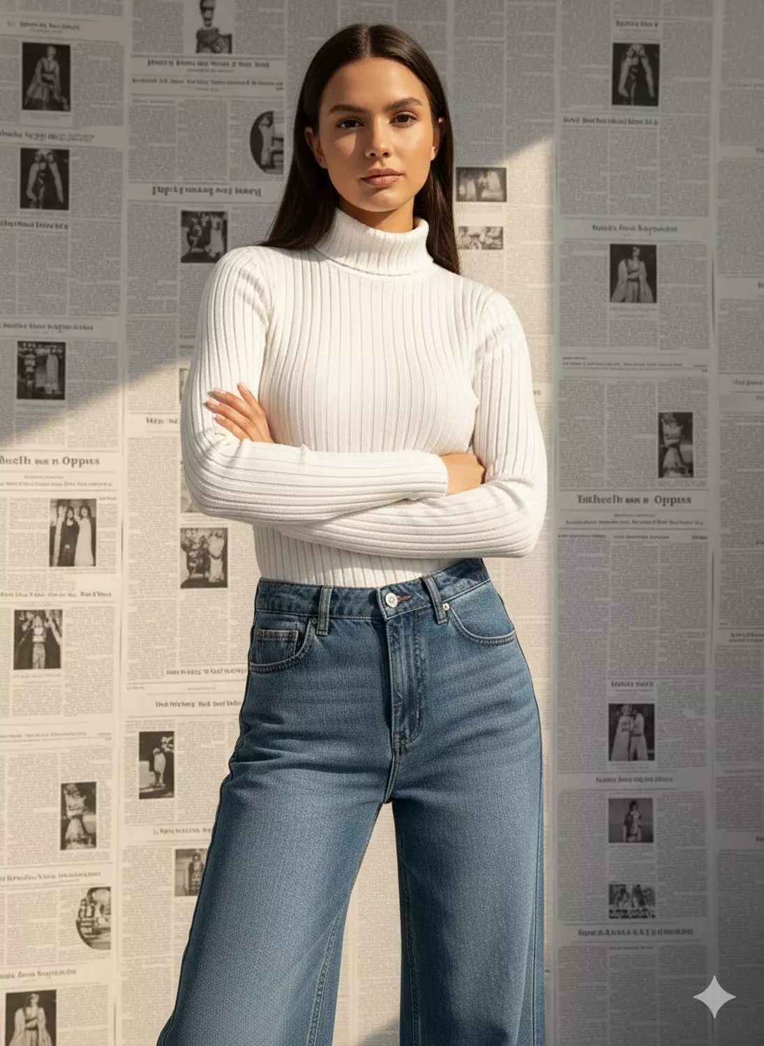 White High neck basic top  1