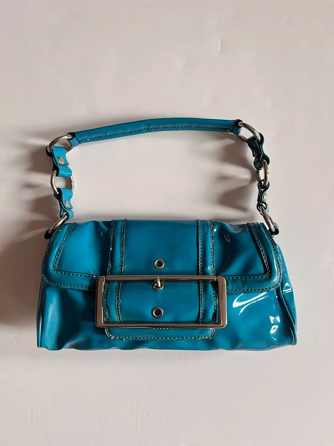 Coolest Blue leather bag image