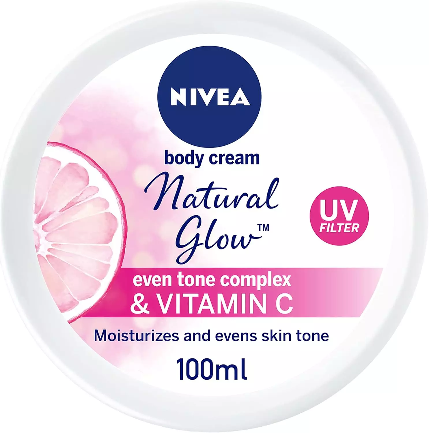 NIVEA NATURAL GLOW BODY CREAM 100 ML  image