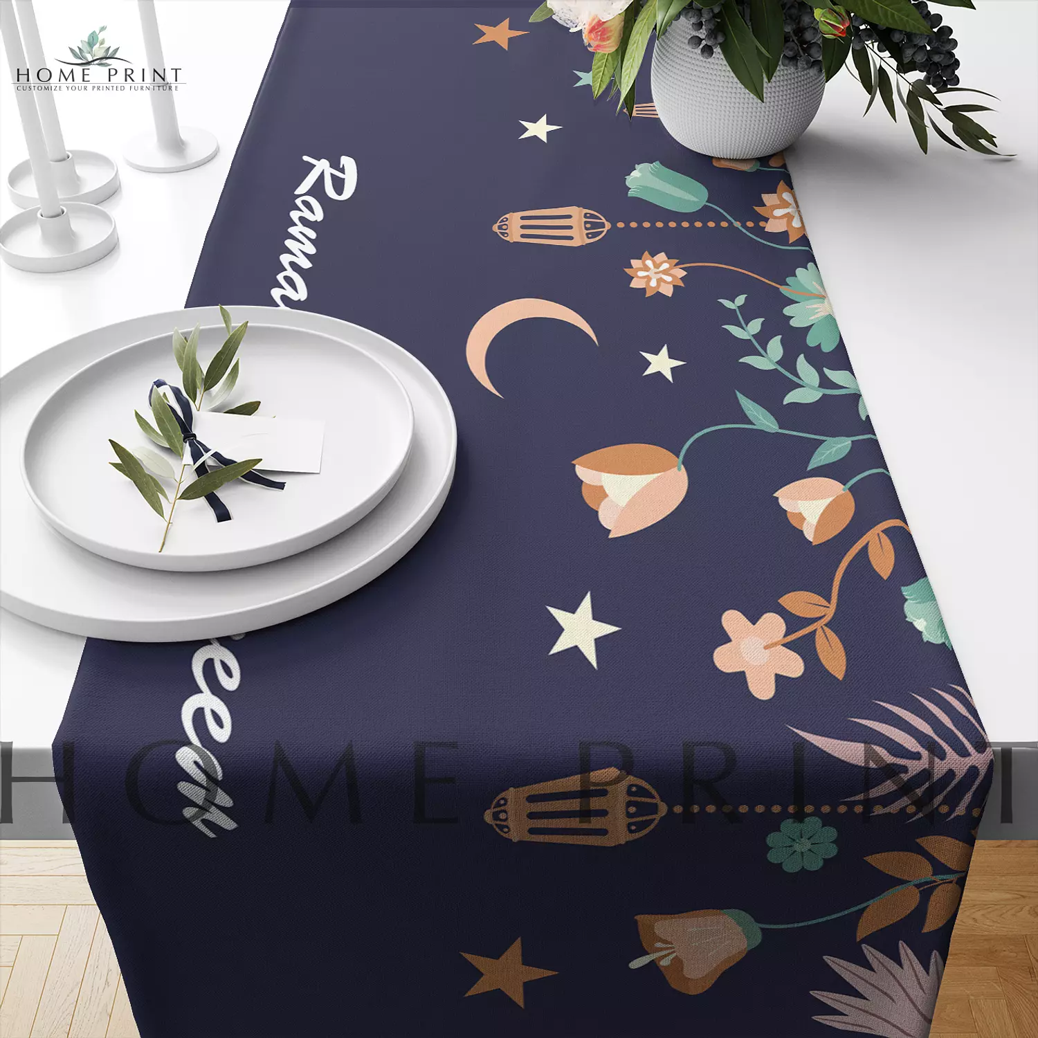 Ramadan Runner - Ramadan lanterns and Stars - Multi Color shape image