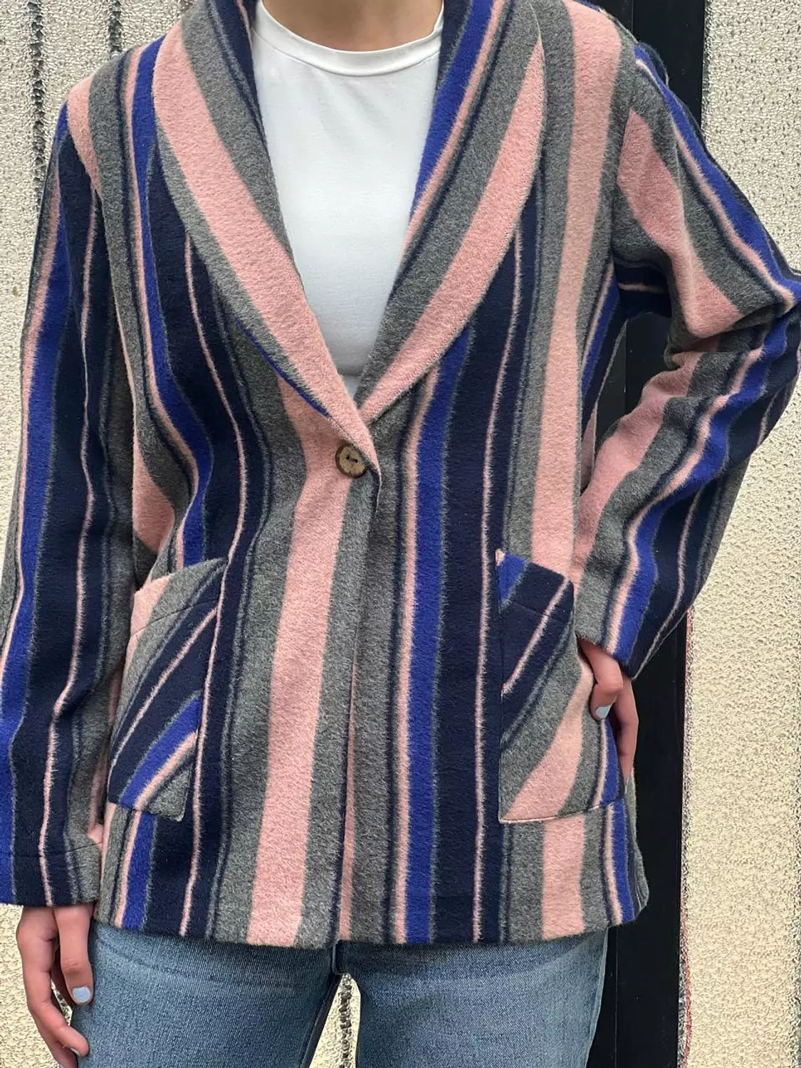 Wool strip jacket  13