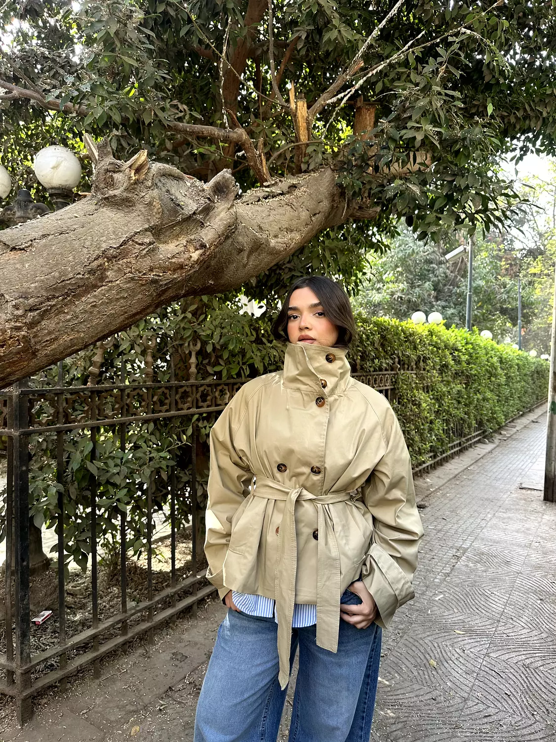 Cropped Trench Coat 22