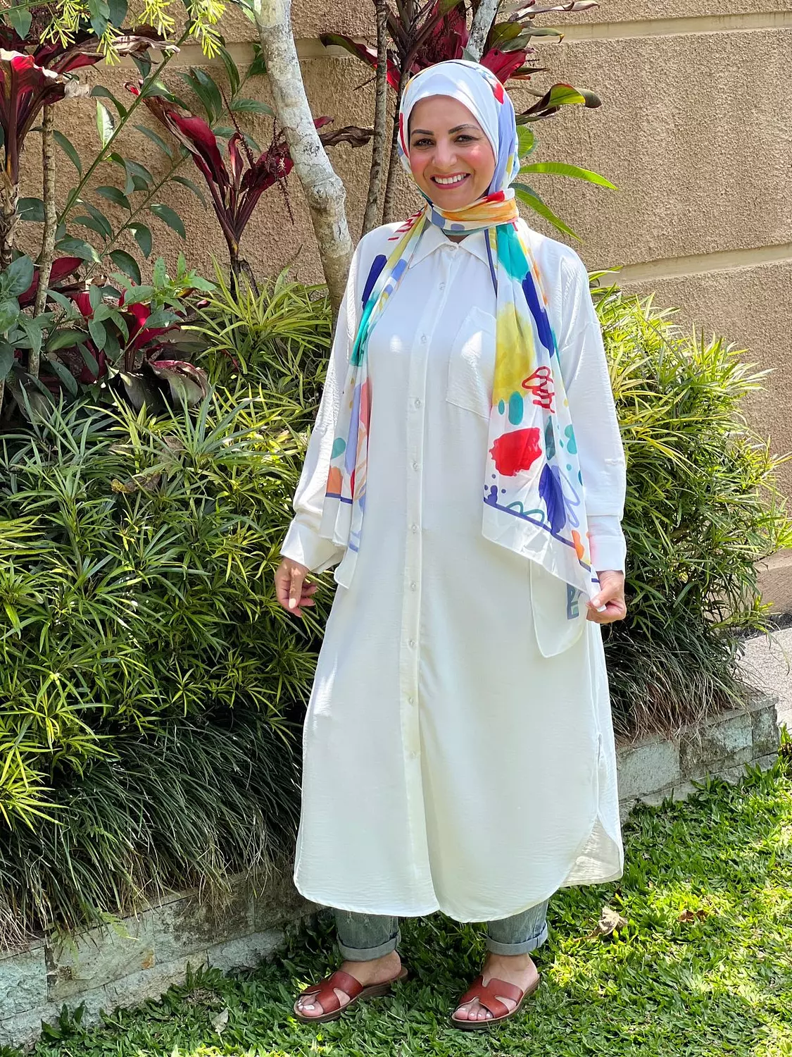 Long Basic Shirt- White