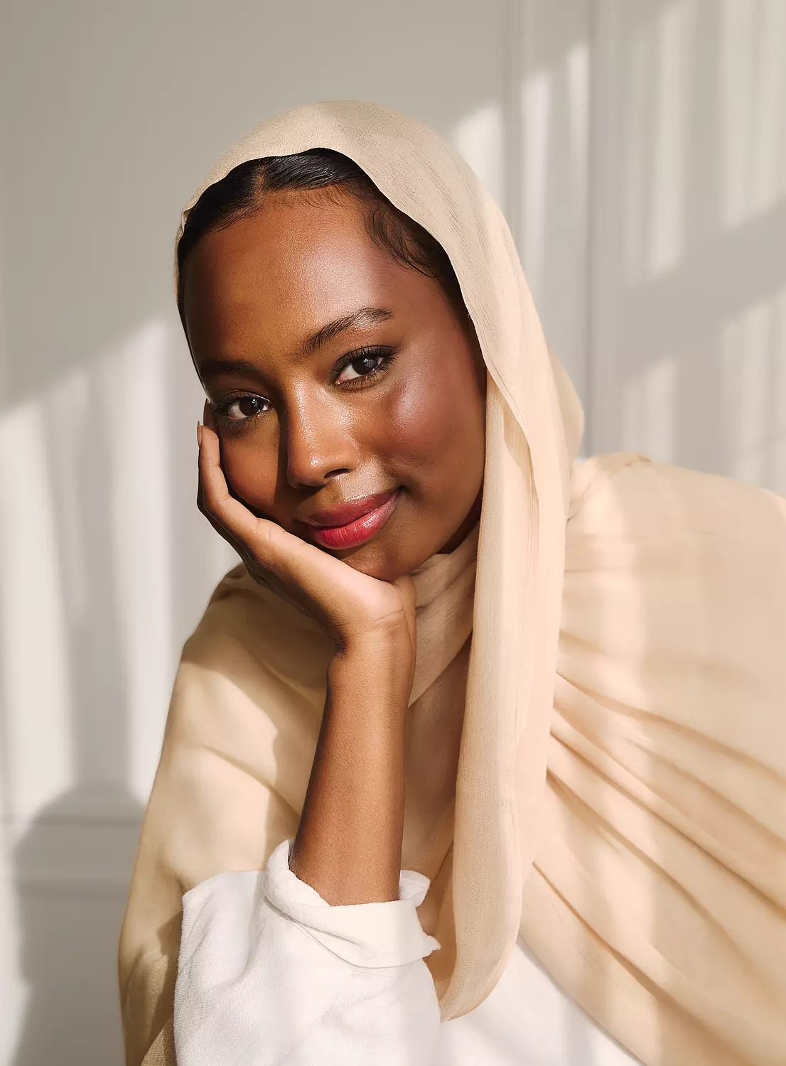 crinkle modal - beige  image