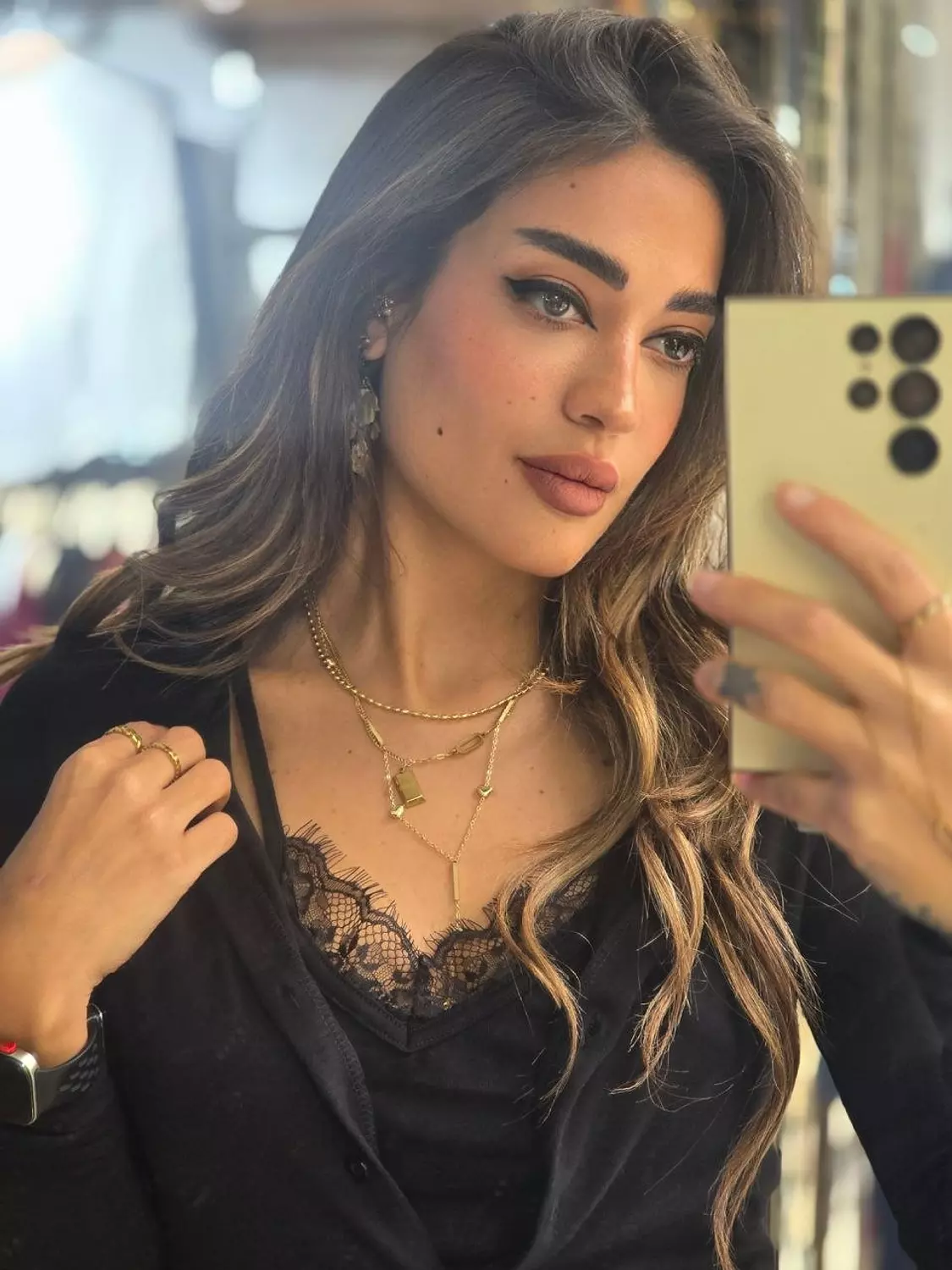 Lace top with jacket attached hover image