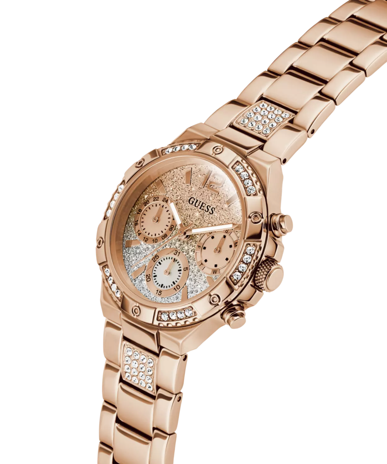 GUESS Ladies Rose Gold Tone Multi-function Watch 2