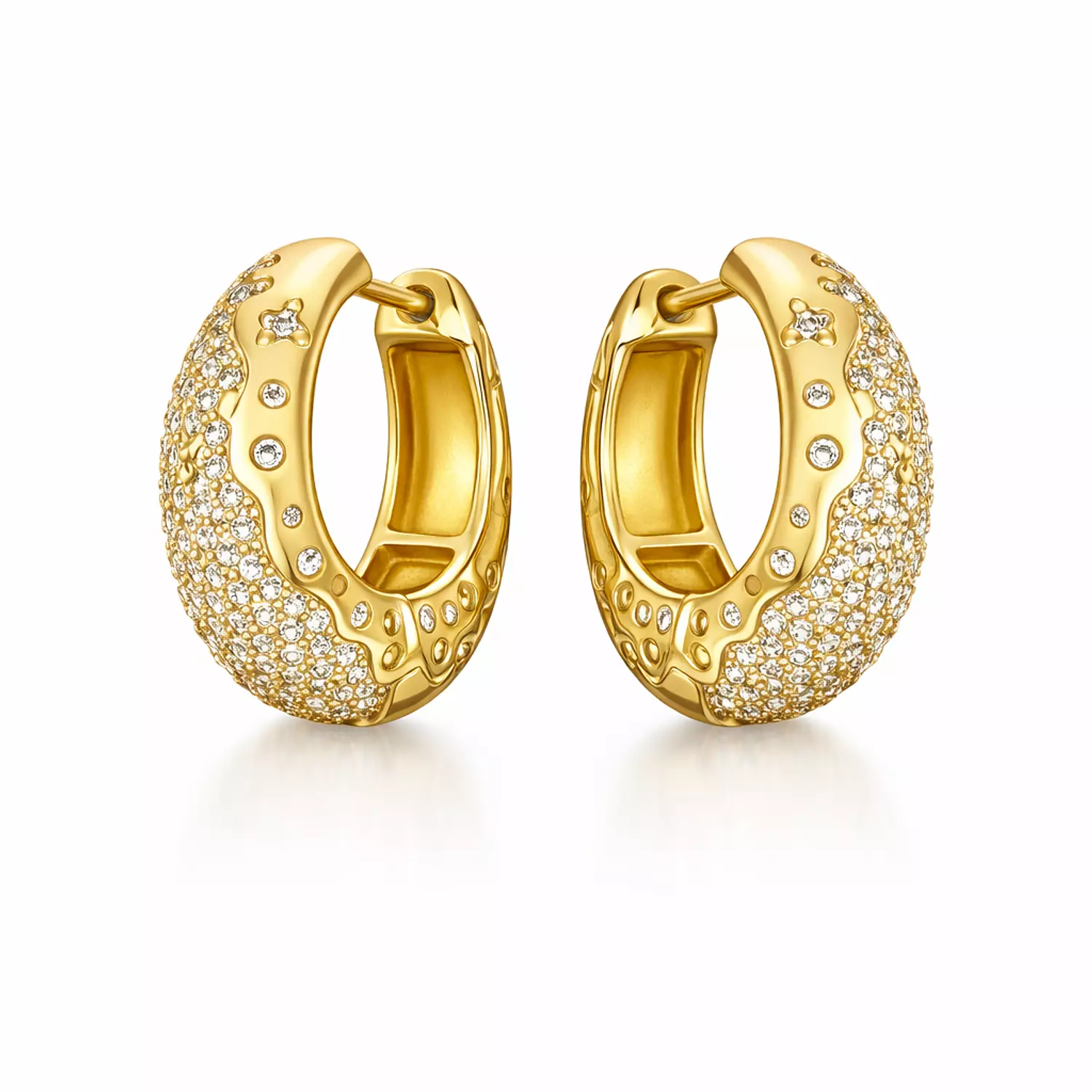 Stardust Wave Hoops  image