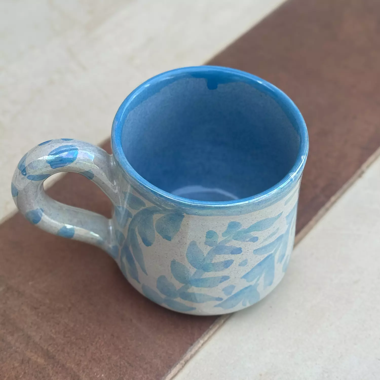 Blue Floral Mug hover image