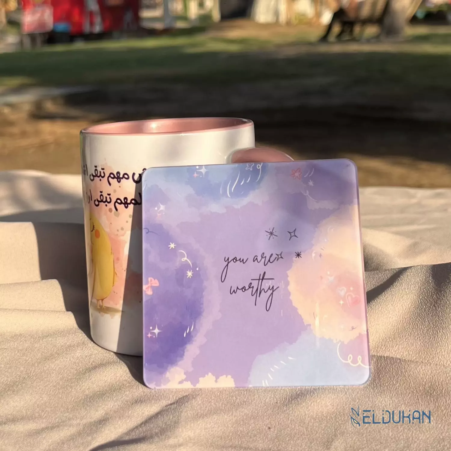 You are worthy acrylic coaster image