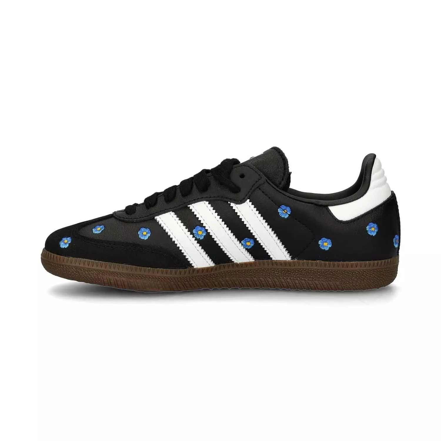 adidas Women's Samba Og Trainers Blue Floral Black 6