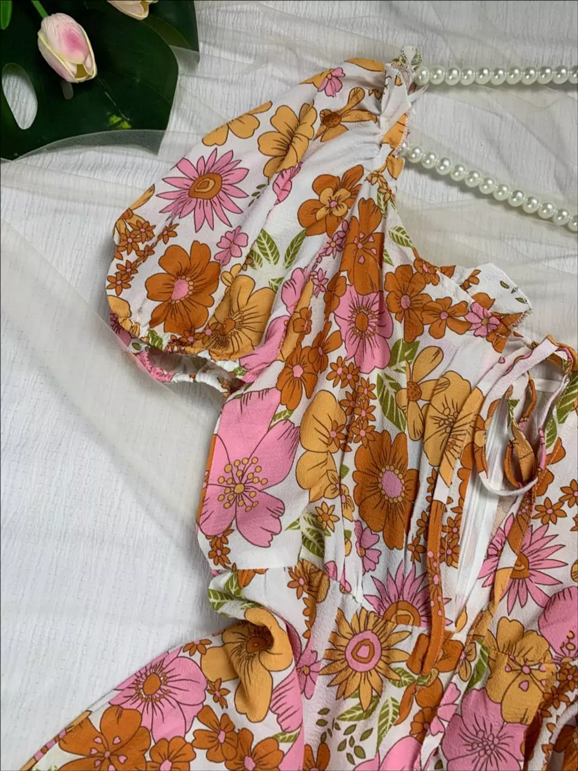 Cute floral short dress from splash   Size small / M/L hover image