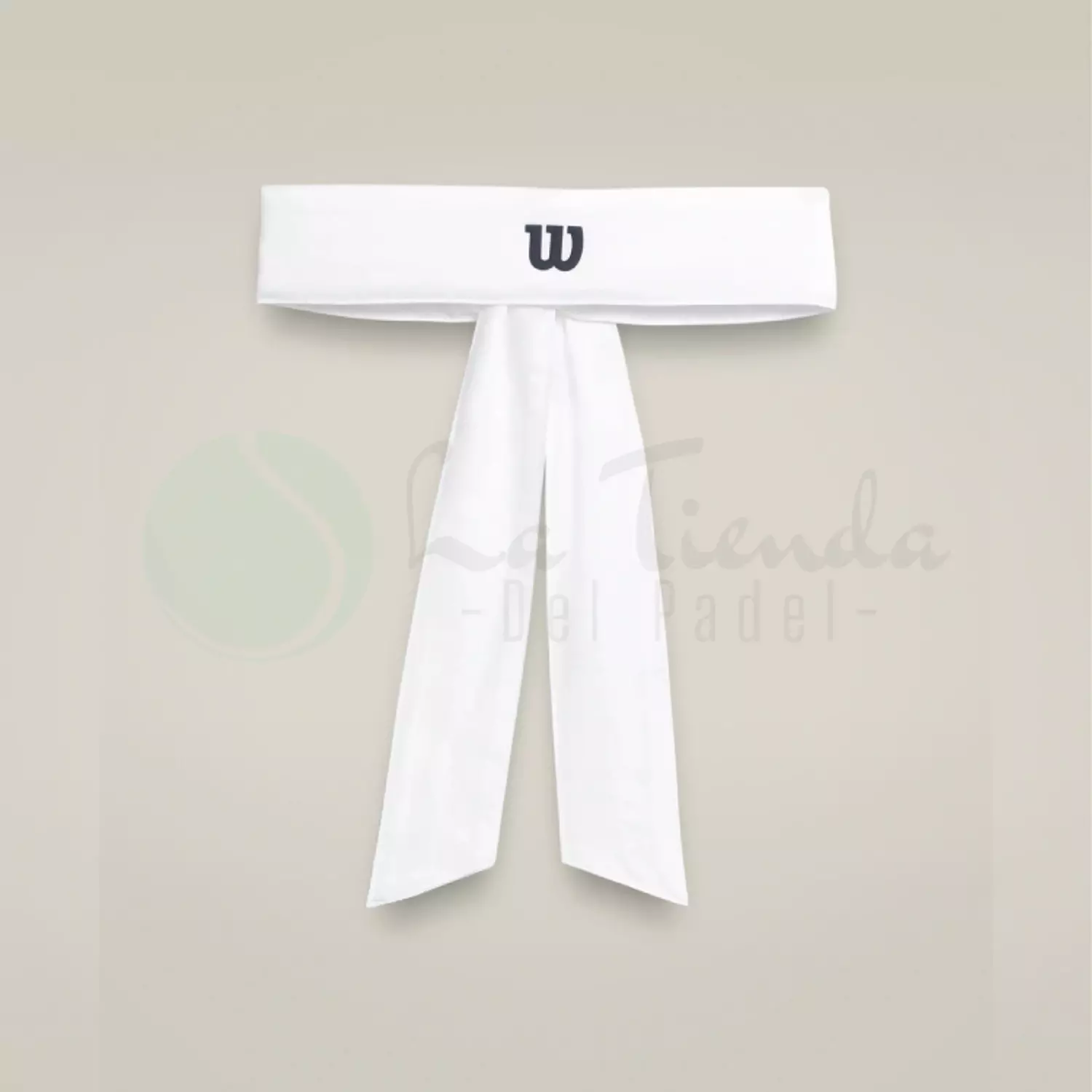 Wilson Tie Headband - Bright White image