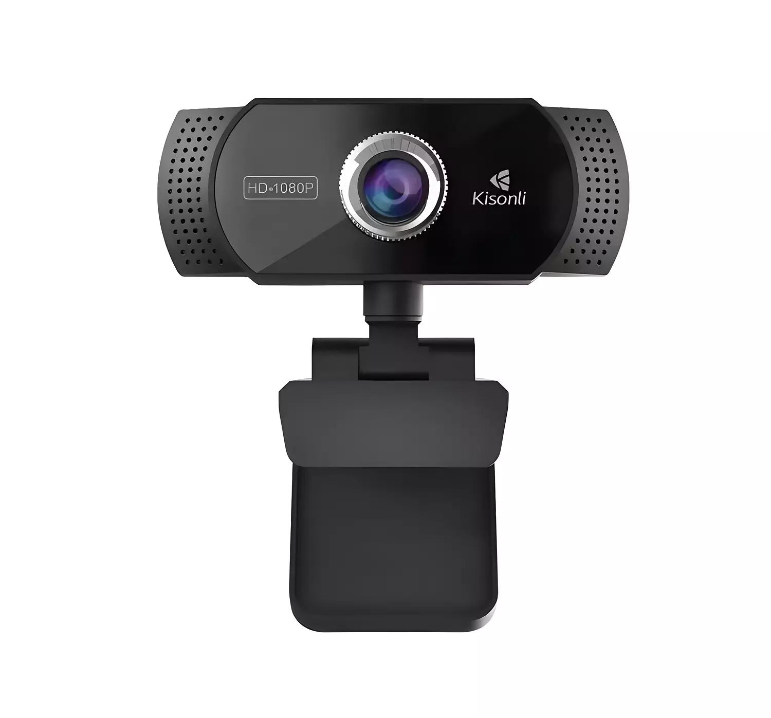 Kisonli PC-2 1080P HD Webcam - Built-in Mic - 90-Degree Angle hover image
