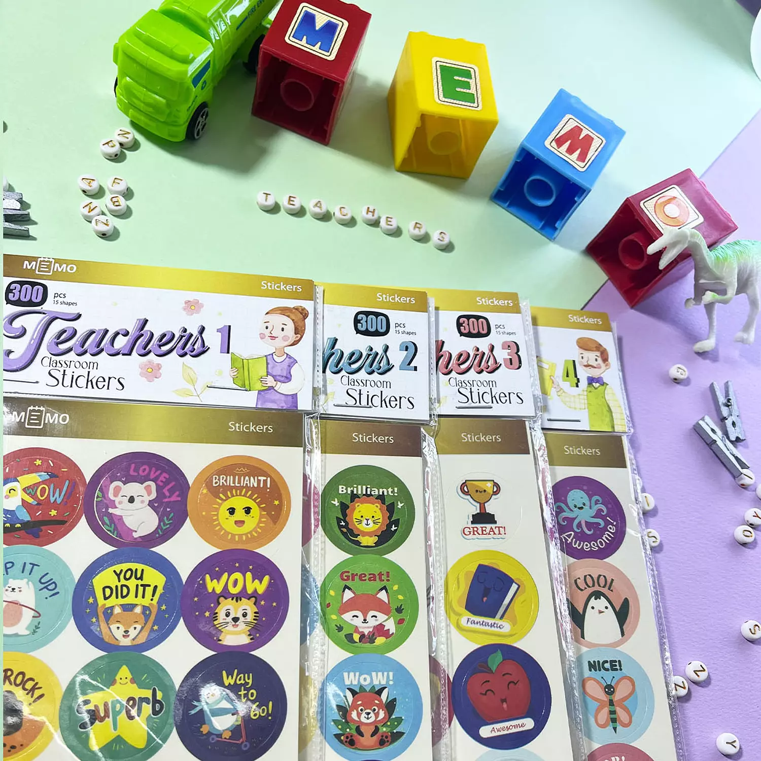 Memo Teachers Stickers  hover image