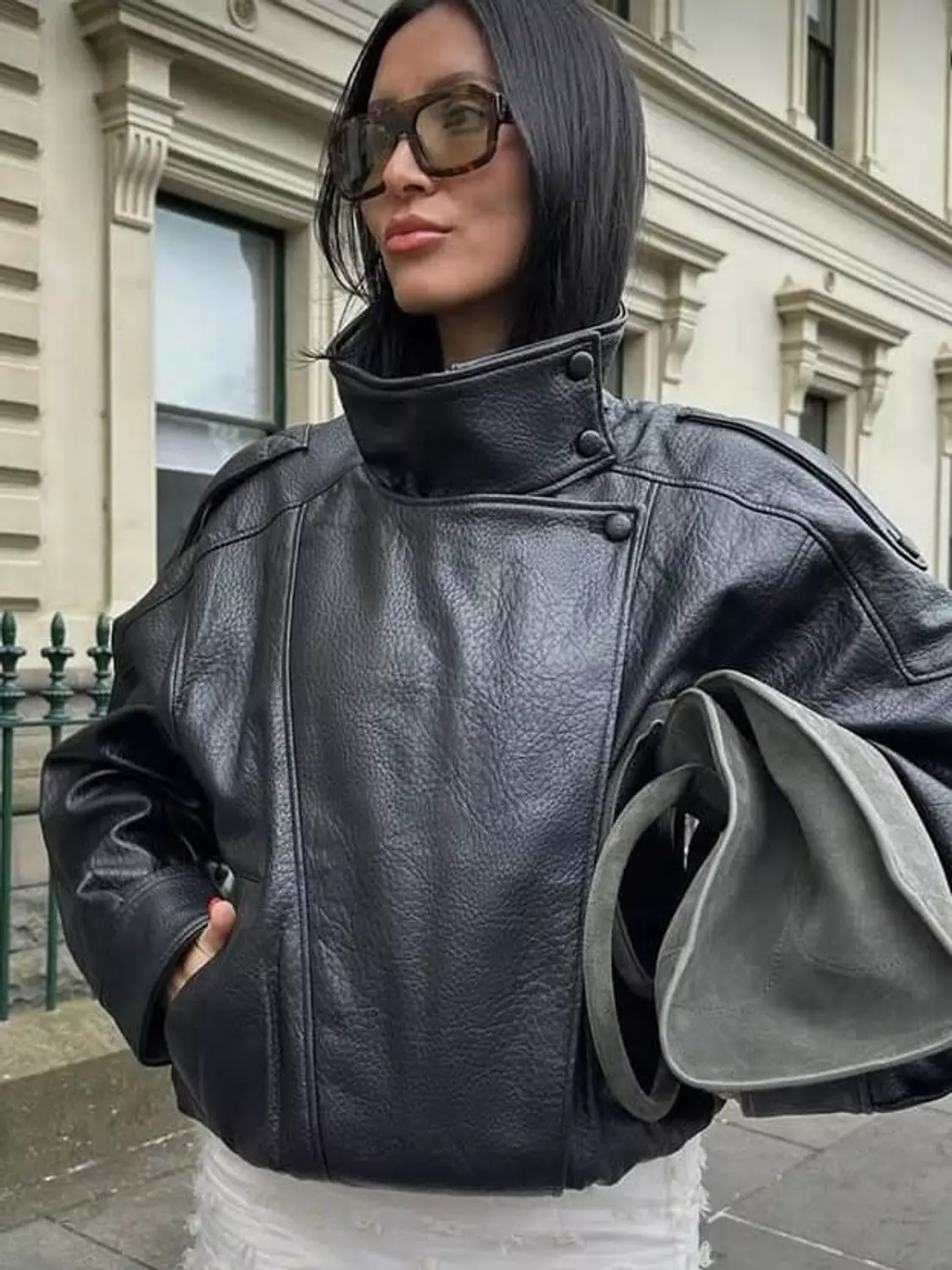 Genuine Leather Biker Jacket