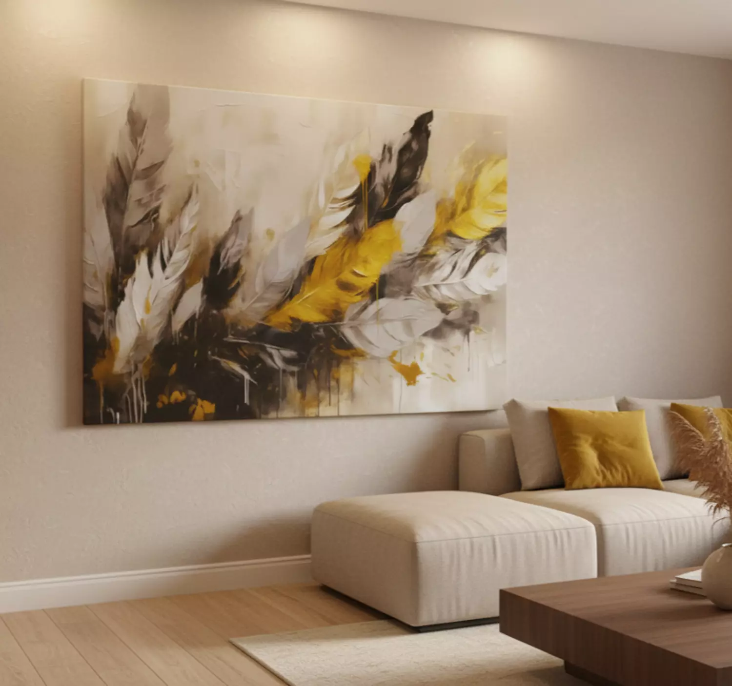 Printed Canvas Wall Art – Size 120×80 cm (P.G013)  image