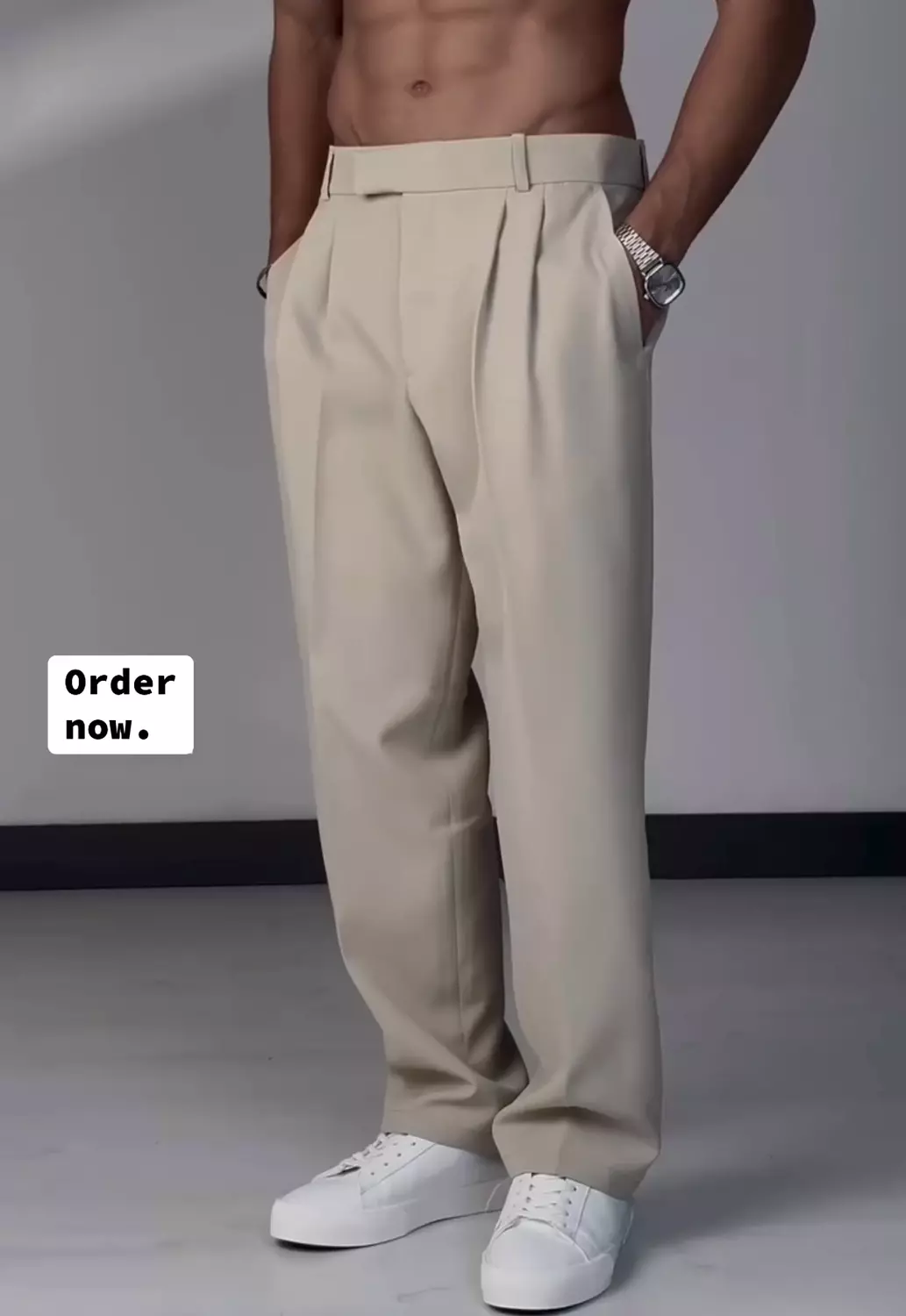 Classic wide leg trousers  image