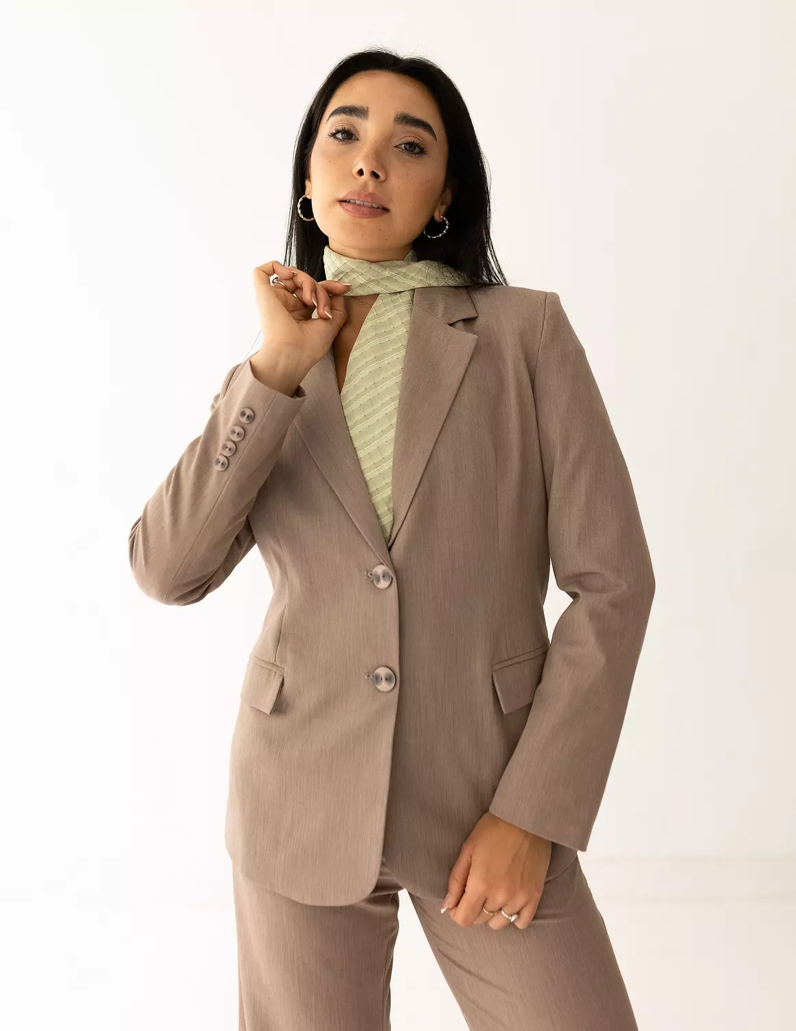 Mocha Light Straight Blazer image