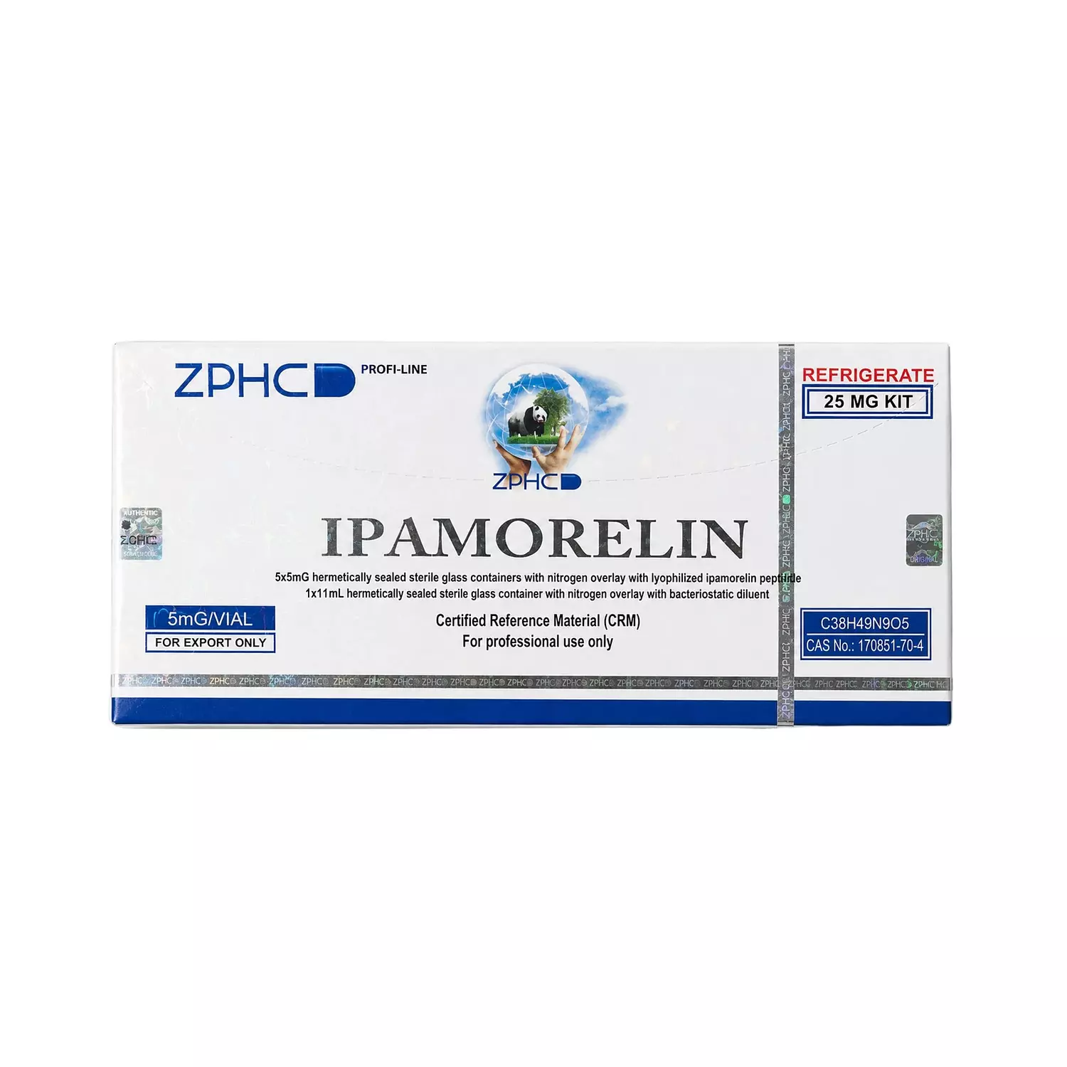 Ipamorelin ZPHC — 25 mg (5 vials × 5 mg) image