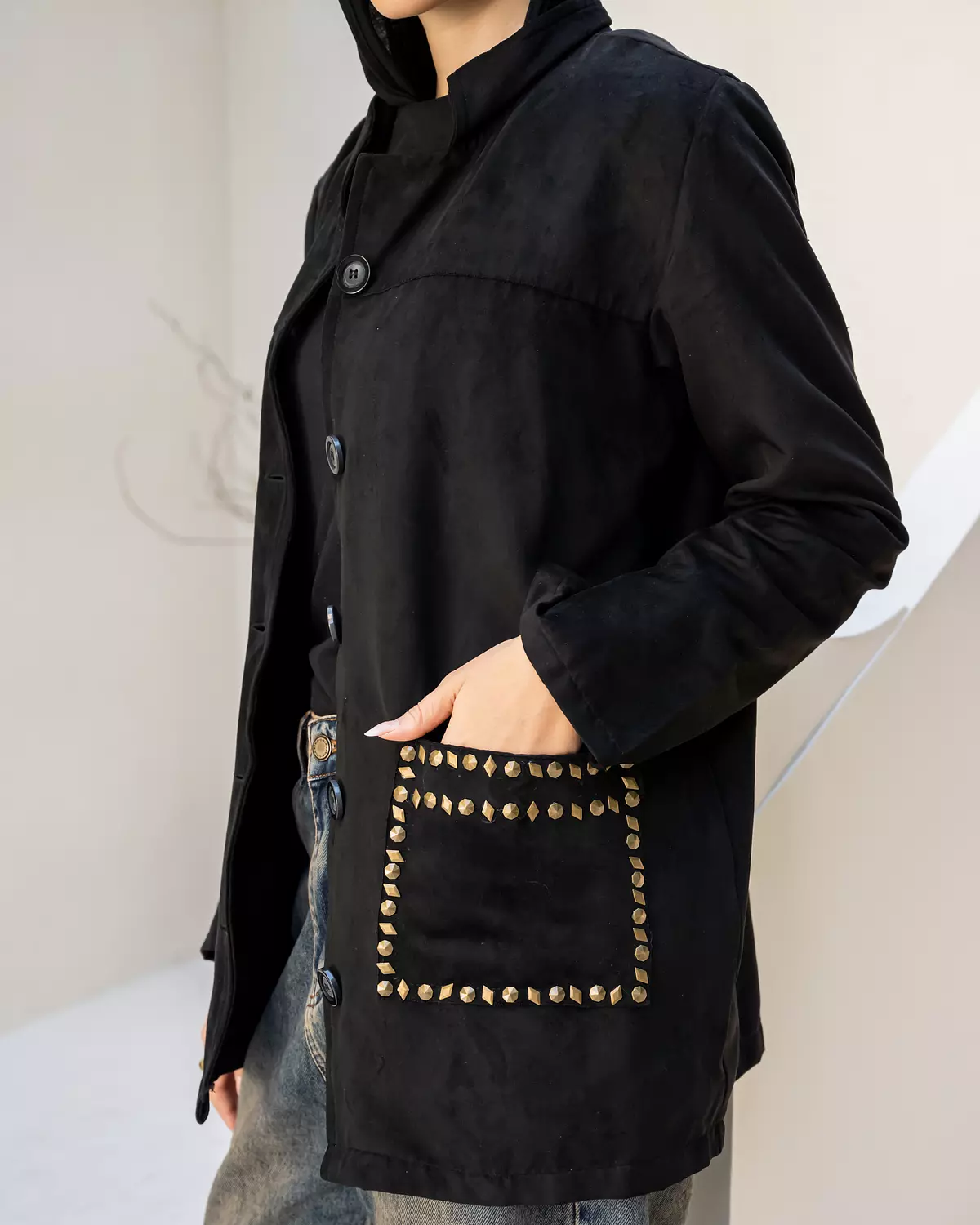 Studded Jacket in black 2