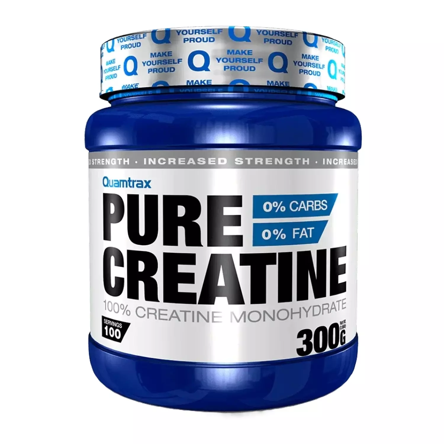 Quamtrax, Pure 100% Creatine Monohydrate, 300G, 100 Serving image